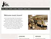 Tablet Screenshot of larrysguitars.com